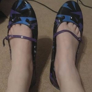Black Iron Fist Ballet Flats, Size 11